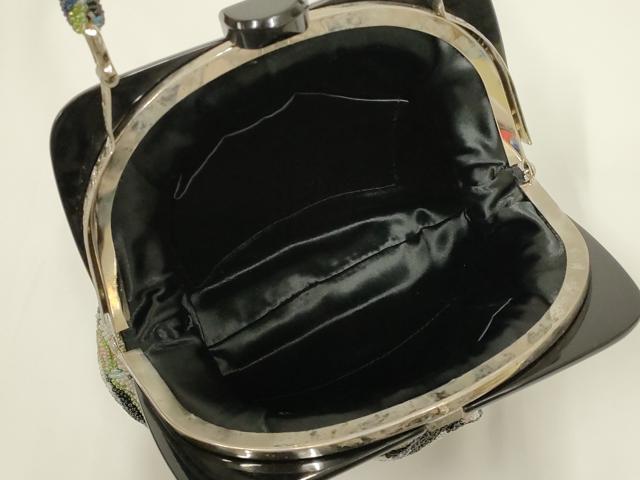 平和屋着物●和装小物　和装バッグ　ハンドバッグ　ビーズバッグ　更紗花文　逸品　AABL7064ay