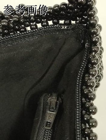 平和屋着物●和装小物　和装バッグ　ハンドバッグ　黒珊瑚　ブラックコーラル　保証書・保管袋付き　逸品　AABL7070ay