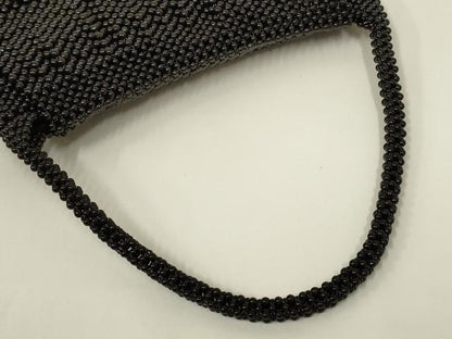 平和屋着物●和装小物　和装バッグ　ハンドバッグ　黒珊瑚　ブラックコーラル　保証書・保管袋付き　逸品　AABL7070ay