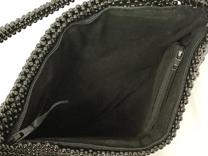 平和屋着物●和装小物　和装バッグ　ハンドバッグ　黒珊瑚　ブラックコーラル　保証書・保管袋付き　逸品　AABL7070ay