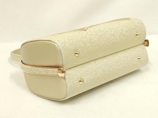 平和屋着物●和装小物　和装バッグ・草履セット　紗織　ハンドバッグ　金糸　金彩　逸品　AABL7073ay