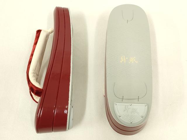 平和屋着物●和装小物　和装バッグ・草履セット　紗織　ハンドバッグ　ベルベット　逸品　未使用　AABL7075ay