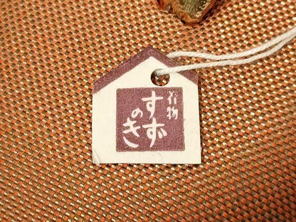 平和屋着物●和装小物　和装バッグ・草履セット　ハンドバッグ　チェーンバッグ　ラインストーン　金糸　逸品　未使用　AABL7080ay