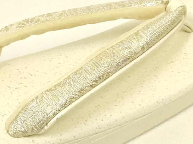 平和屋着物●和装小物　和装草履　紗織　金銀糸　逸品　未使用　AABL7104ay