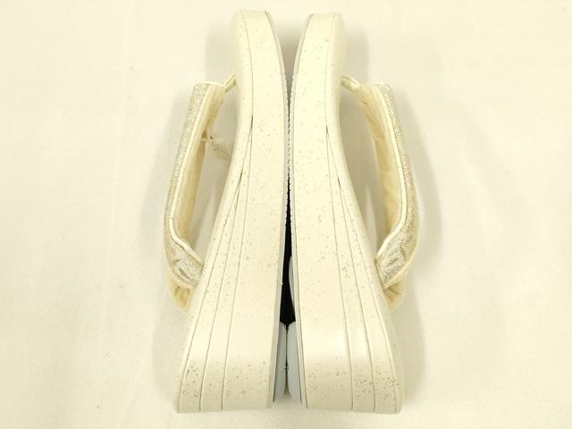 平和屋着物●和装小物　和装草履　紗織　金銀糸　逸品　未使用　AABL7104ay