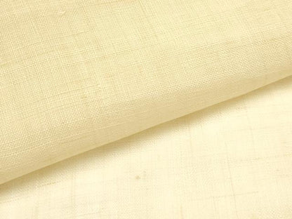 平和屋着物●夏物　本麻白上布　反物　着尺　生成り色　逸品　未使用　AABL7131ay