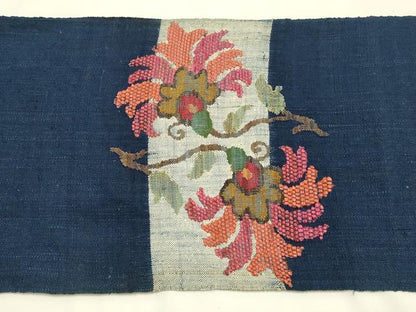 平和屋着物●西陣　帯屋捨松謹製　名古屋帯　反物　クレタ花文　正絹　逸品　未使用　AABL7133ay