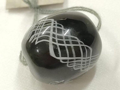 平和屋本店▼和装小物　翠嵐工房　帯留め　蜻蛉玉　逸品　未使用　AABL7148ay