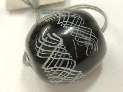 平和屋本店▼和装小物　翠嵐工房　帯留め　蜻蛉玉　逸品　未使用　AABL7148ay