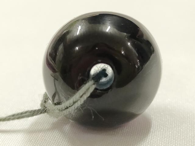 平和屋本店▼和装小物　翠嵐工房　帯留め　蜻蛉玉　逸品　未使用　AABL7158ay