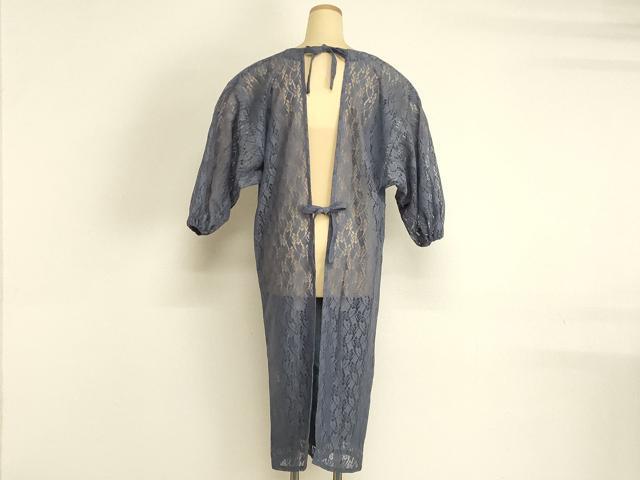 平和屋着物●和装小物　割烹着　レース　草花文　AABL7161ay
