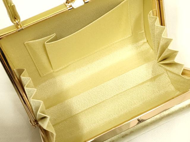 平和屋着物▼和装小物　和装バッグ・草履セット　金鷲本舗 東京謹製 キンワシ印　ハンドバッグ　芝文　金彩　逸品　AABL7174ay