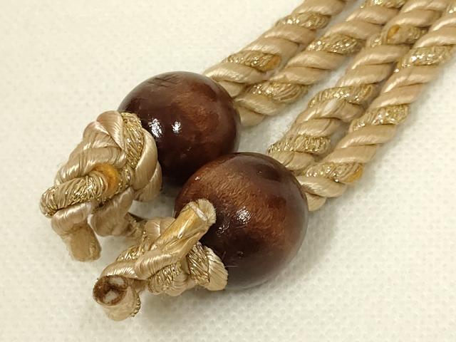 平和屋着物▼和装小物　和装バッグ・草履セット　佐賀錦　巾着　花柄　金糸　帯地使用　逸品　AABL7178ay