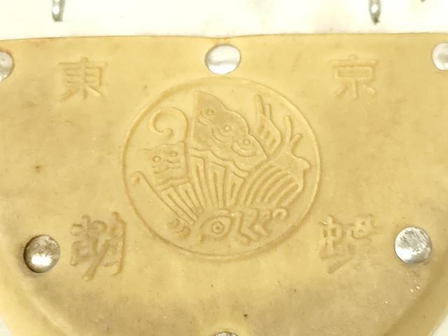 平和屋着物▼和装小物　和装バッグ・草履セット　神田胡蝶　ハンドバッグ　クラッチバッグ　地紙花文　金糸　金彩　逸品　AABL7183ay