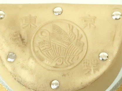 平和屋着物▼和装小物　和装バッグ・草履セット　神田胡蝶　ハンドバッグ　束ね熨斗文　金糸　帯地使用　逸品　AABL7184ay