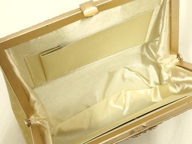 平和屋着物▼和装小物　和装バッグ・草履セット　ハンドバッグ　人物風景文　御所車　金銀糸　帯地使用　逸品　AABL7190ay