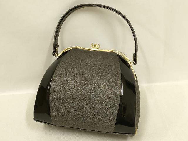 平和屋着物▼和装小物　和装バッグ・草履セット　ハンドバッグ　刺繍　花柄　金糸　金銀彩　逸品　AABL7191ay