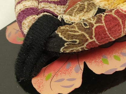 平和屋着物▼和装小物　下駄2点セット　鼻緒:花柄　更紗　舞蝶　逸品　未使用　AABL7197ay