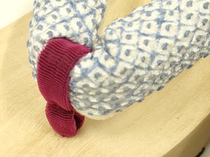 平和屋着物▼和装小物　下駄　桐下駄　鼻緒:絞り　逸品　AABL7199ay