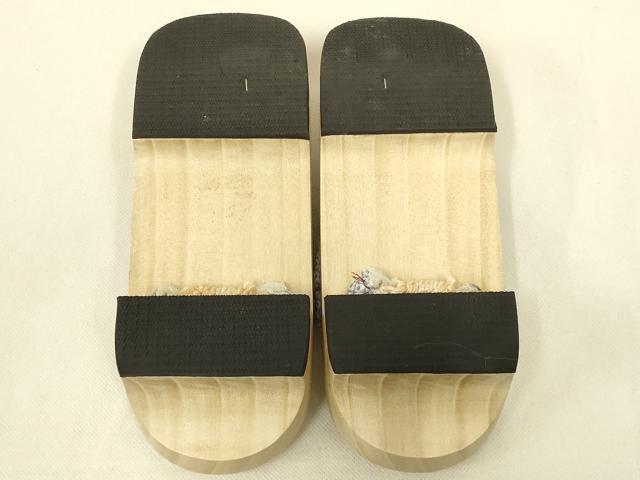 平和屋着物▼和装小物　下駄　桐下駄　鼻緒:絞り　逸品　AABL7199ay