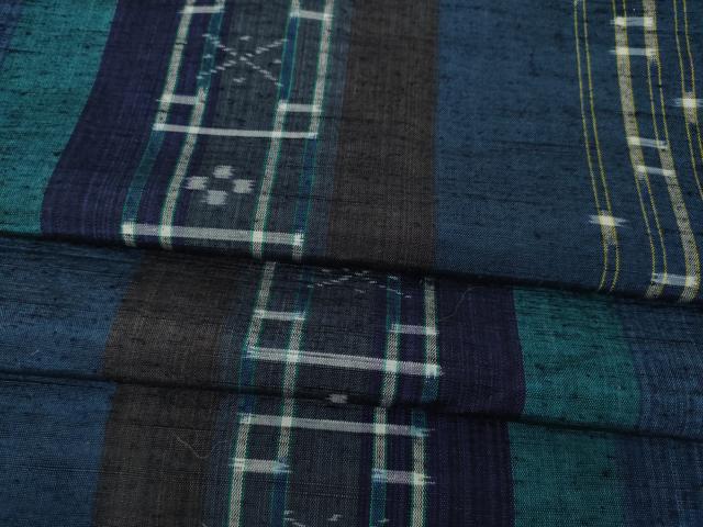 平和屋着物●上質な紬　間道　正絹　逸品　AABL7202ck
