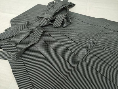 平和屋着物●男性　行灯袴　縞　正絹　逸品　AABL7208ck