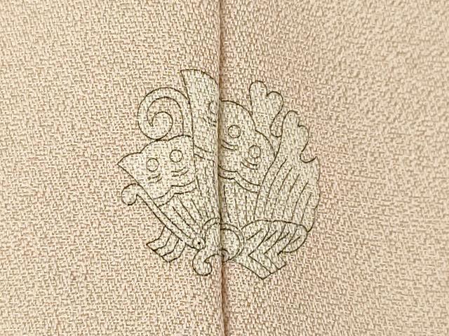 平和屋着物●訪問着　竹屋町刺繍　露芝舞蝶丸文　暈し染め　金彩　正絹　逸品　AABL7212ck