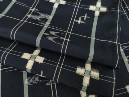 平和屋着物●本場琉球絣　紬　正絹　逸品　AABL7218ck