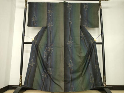平和屋着物●本場大島紬　9マルキ　花間道　さが美扱い　正絹　逸品　AABL7220ck