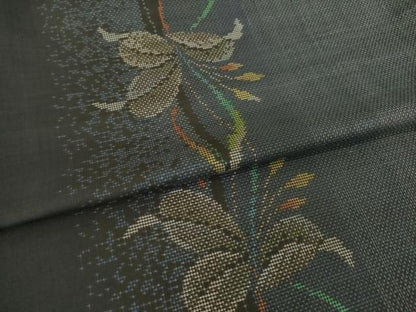 平和屋着物●本場大島紬　9マルキ　花間道　さが美扱い　正絹　逸品　AABL7220ck
