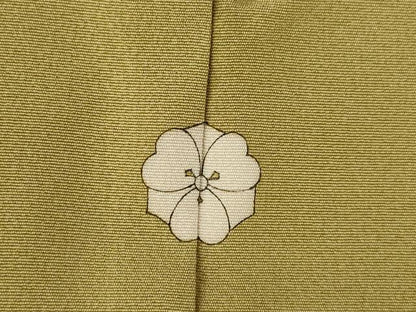 平和屋着物●豪華色留袖　作家物　駒刺繍　地紙女人花文　ロング丈　正絹　逸品　AABL7221ck