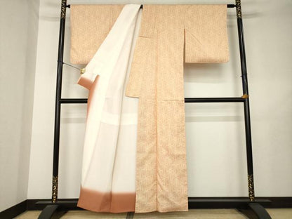 平和屋着物●本場大島紬　7マルキ　麻の葉文様　正絹　逸品　AABL7223ck
