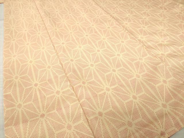 平和屋着物●本場大島紬　7マルキ　麻の葉文様　正絹　逸品　AABL7223ck