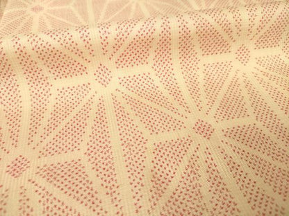 平和屋着物●本場大島紬　7マルキ　麻の葉文様　正絹　逸品　AABL7223ck