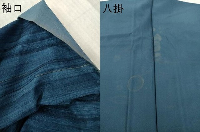 平和屋着物●郡上紬　横段文　高島屋扱い　正絹　逸品　AAAX6168ck