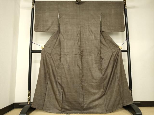 平和屋着物●本場大島紬　120亀甲　総詰め　正絹　逸品　AABL7227ck