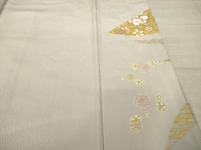平和屋着物●訪問着　駒刺繍　松竹梅　金彩　正絹　逸品　AABL7229ck