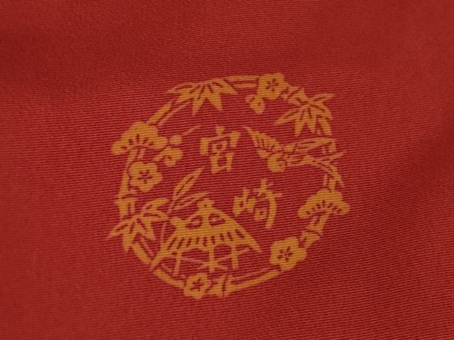 平和屋着物●手ざし京紅型染・宮崎紅型　宮崎良次　振袖　花蝶文　暈し染め　正絹　逸品　AABL7230ck