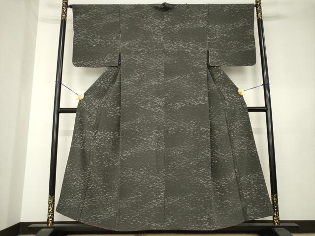 平和屋着物●上質な小紋　ろうけつ染　霞文　正絹　逸品　AABL7241ck