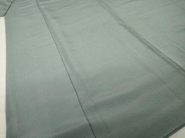 平和屋着物●上質な色無地　煤色　正絹　逸品　AABL7242ck