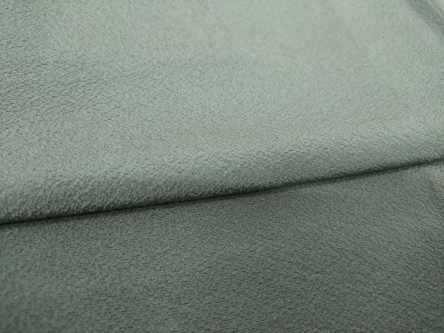 平和屋着物●上質な色無地　煤色　正絹　逸品　AABL7242ck