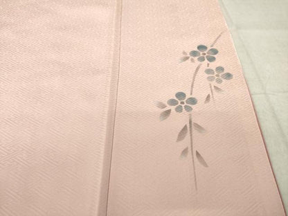 平和屋着物●中国三大刺繍　スワトウ刺繍　汕頭刺繍　訪問着　雪輪花文　暈し染め　正絹　逸品　AABL7243ck