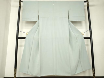 平和屋着物●上質な色無地　利休白茶色　正絹　逸品　未使用　AABL7245ck