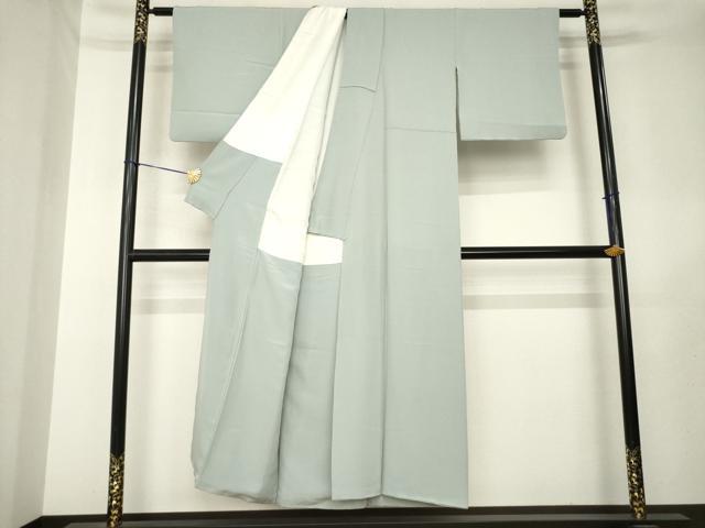 平和屋着物●上質な色無地　利休白茶色　正絹　逸品　未使用　AABL7245ck