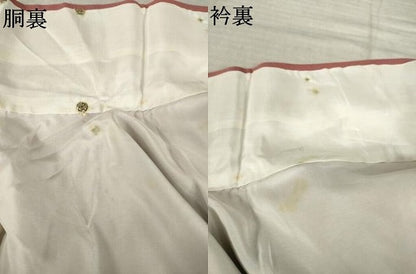 平和屋着物●上質な色無地　舞花地紋　蘇芳香色　正絹　逸品　AABL7247ck
