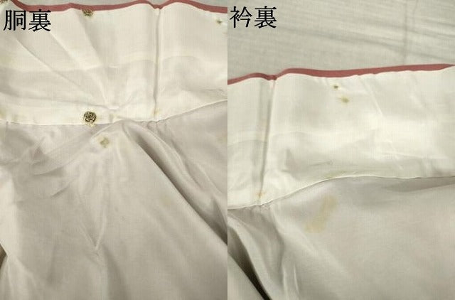 平和屋着物●上質な色無地　舞花地紋　蘇芳香色　正絹　逸品　AABL7247ck