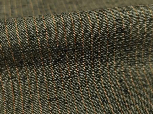 平和屋着物●上質な紬　縞　正絹　逸品　未使用　AABL7248ck