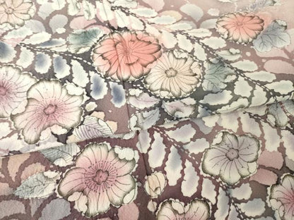 平和屋着物●訪問着　辻が花　舞花文　暈し染め　正絹　逸品　AABL7271ck