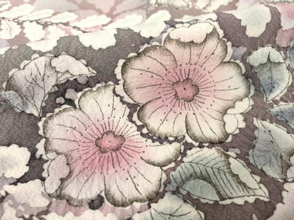 平和屋着物●訪問着　辻が花　舞花文　暈し染め　正絹　逸品　AABL7271ck