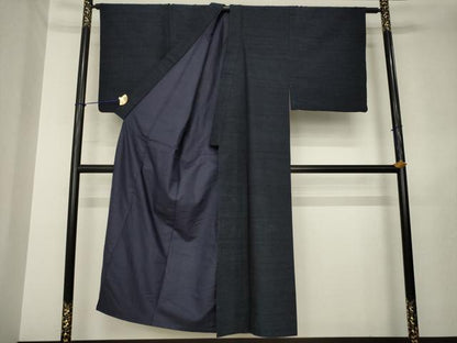 平和屋着物●男性　霞文　正絹　逸品　AABL7277ck